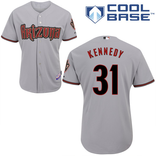 Ian Kennedy #31 Youth Baseball Jersey-Arizona Diamondbacks Authentic Road Gray Cool Base MLB Jersey